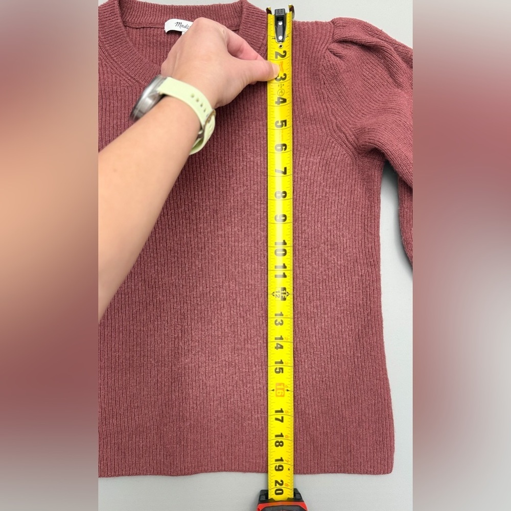 Madewell Women's Rich Red Crew Neck Sweater Size S - Picture 8 of 12